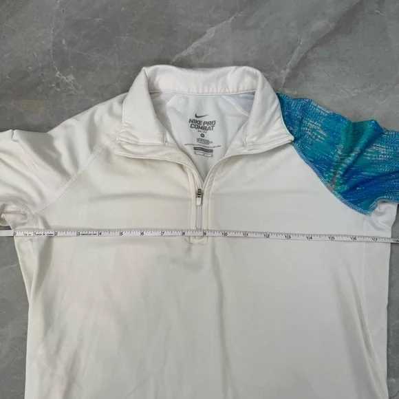 Women’s Nike Pro Combat Therma Fit Fitted 1/4th Zip Jacket Pullover Long Sleeve - Picture 14 of 15
